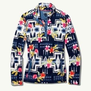 Tommy Bahama Pendleton Women's Aloha Harding Half Snap Fleece Sweatshirt, size L